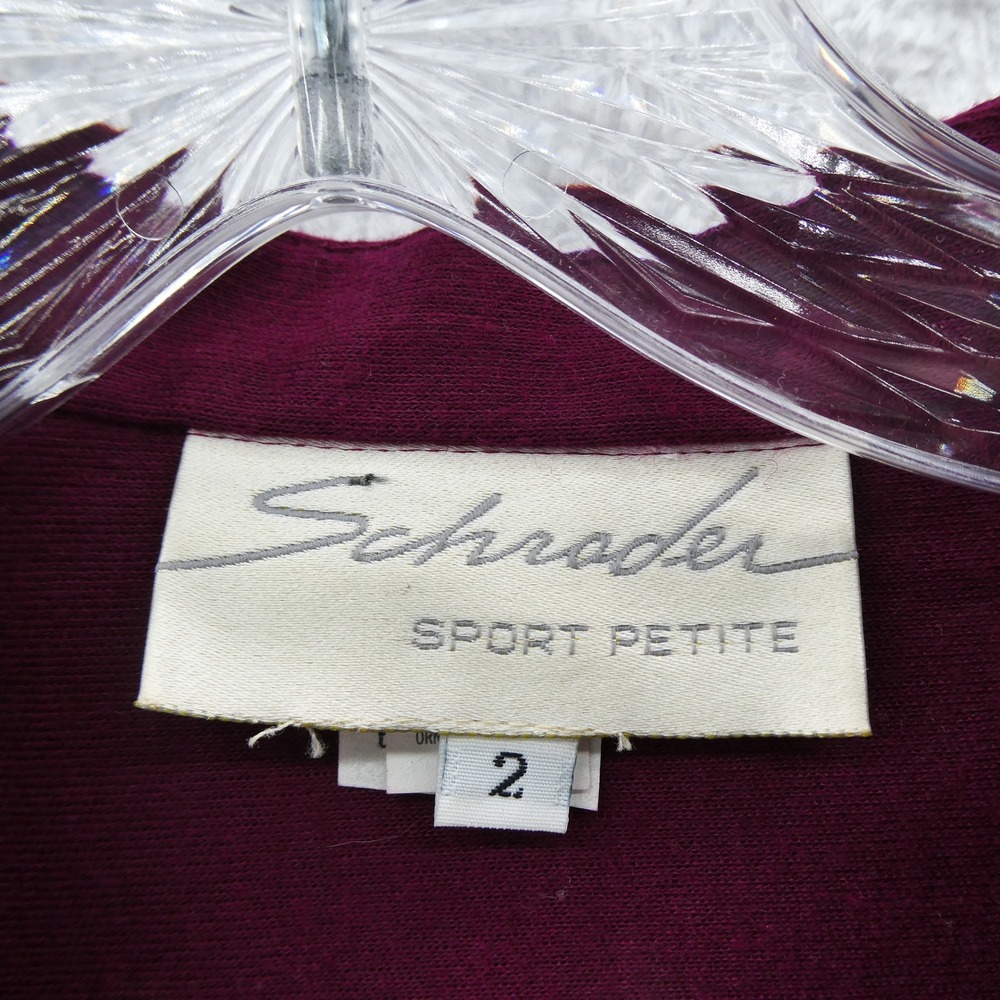 Schrader Sport Dress Womens Size 2 Petite Burgundy Vintage Wool Blend Pockets‎ - Picture 5 of 10